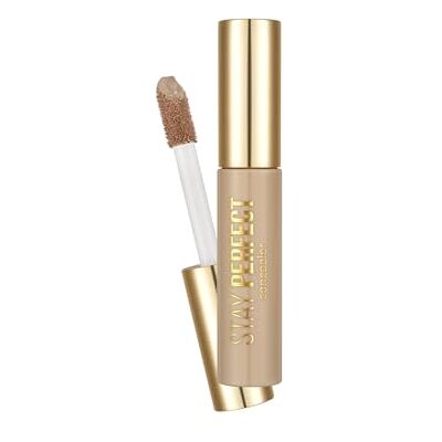 Flormar Stay Perfect Concealer con aplicador jumbo– Corrector de Ojeras Alta Cobertura y Larga Duración Corrector Maquillaje Líquido con Acabado Natural e Hidratante, 006 Medium Beige Flormar Stay Perfect Concealer con aplicador jumbo– Corrector de Ojeras Alta Cobertura y Larga Duración Corrector Maquillaje Líquido con Acabado Natural e Hidratante, 006 Medium Beige