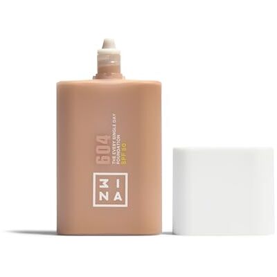3ina MAKEUP The Every Single Day Foundation SPF 50 604 Base de Maquillaje Medio neutro con SPF 50 & Niacinamida Fórmula ligera Modulable Cobetura ligera a media Vegan Cruelty Free 3ina MAKEUP The Every Single Day Foundation SPF 50 604 Base de Maquillaje Medio neutro con SPF 50 & Niacinamida Fórmula ligera Modulable Cobetura ligera a media Vegan Cruelty Free