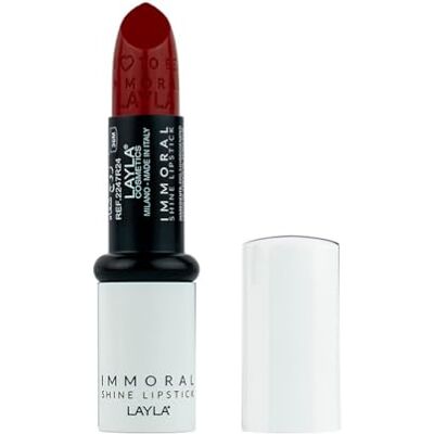 LAYLA IMMORAL SHINE LIPSTICK N.30 ROYAL RED LAYLA IMMORAL SHINE LIPSTICK N.30 ROYAL RED