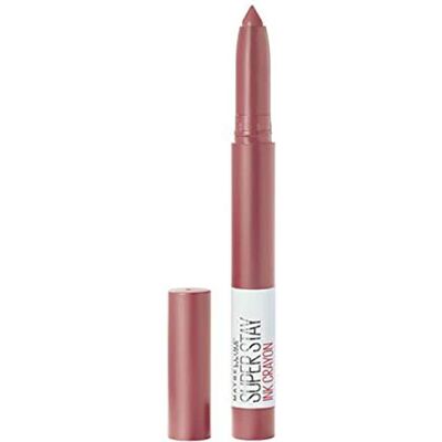 MAYBELLINE New York SuperStay Ink Crayon, Pintalabios Mate de Larga Duración, Tono 15 Lead the Way Marrón MAYBELLINE New York SuperStay Ink Crayon, Pintalabios Mate de Larga Duración, Tono 15 Lead the Way Marrón