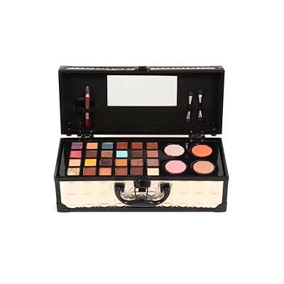 Mya Cosmetics MYA Travel Baguette Maletín Maquillaje Profesional 20 Sombras de Ojos + 4 Brillos de Labios + Polvos Compactos + Lápiz de Ojos Incluye Brocha y Aplicadores Mya Cosmetics MYA Travel Baguette Maletín Maquillaje Profesional 20 Sombras de Ojos + 4 Brillos de Labios + Polvos Compactos + Lápiz de Ojos Incluye Brocha y Aplicadores