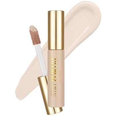Flormar Stay Perfect Concealer con aplicador jumbo– Corrector de Ojeras Alta Cobertura y Larga Duración Corrector Maquillaje Líquido con Acabado Natural e Hidratante, 007 Light Beige Flormar Stay Perfect Concealer con aplicador jumbo– Corrector de Ojeras Alta Cobertura y Larga Duración Corrector Maquillaje Líquido con Acabado Natural e Hidratante, 007 Light Beige