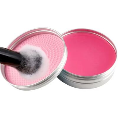 ANFAFFIA Juego de limpiador de brochas de maquillaje, jabón de 100 g, limpieza profunda de brochas de maquillaje, esponjas de maquillaje y polvos de esponja, fórmula suave que protege las cerdas, fácil de ANFAFFIA Juego de limpiador de brochas de maquillaje, jabón de 100 g, limpieza profunda de brochas de maquillaje, esponjas de maquillaje y polvos de esponja, fórmula suave que protege las cerdas, fácil de