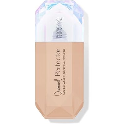 Physicians Formula Mineral Wear Diamond Perfector BB Cream, Tinte Hidratante con Extracto de Diamante y Vitamina E, Cobertura Ligera, Acabado Luminoso, Medium to Tan Physicians Formula Mineral Wear Diamond Perfector BB Cream, Tinte Hidratante con Extracto de Diamante y Vitamina E, Cobertura Ligera, Acabado Luminoso, Medium to Tan