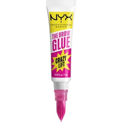 NYX PROFESSIONAL MAKEUP The Brow Glue Crazy Lift, Gel Laminador de Cejas, 24H Fijación Extrafuerte, Cepillo Integrado, Transparente, 1 ud. NYX PROFESSIONAL MAKEUP The Brow Glue Crazy Lift, Gel Laminador de Cejas, 24H Fijación Extrafuerte, Cepillo Integrado, Transparente, 1 ud.