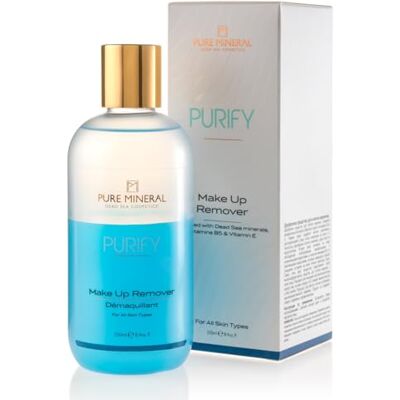 Pure Mineral – Make-up-Entferner Bi-Phase – sanfter Make-up-Reiniger wasserfest – angereichert mit Vitaminen B5 und E – ohne Silikone, Sulfate, Parabene – 250 ml Pure Mineral – Make-up-Entferner Bi-Phase – sanfter Make-up-Reiniger wasserfest – angereichert mit Vitaminen B5 und E – ohne Silikone, Sulfate, Parabene – 250 ml