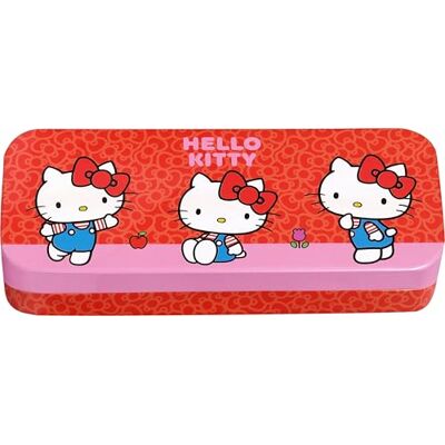 AIR-VAL INTERNATIONAL Hello Kitty Set de Maquillaje Infantil de 3 Niveles con Brillo de Labios, Sombra de Ojos, Esmalte de uñas y Pegatinas para uñas, Caja de Maquillaje en diseño Hello Kitty AIR-VAL INTERNATIONAL Hello Kitty Set de Maquillaje Infantil de 3 Niveles con Brillo de Labios, Sombra de Ojos, Esmalte de uñas y Pegatinas para uñas, Caja de Maquillaje en diseño Hello Kitty