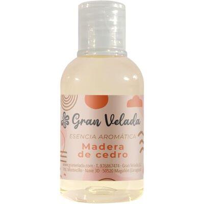 GRAN VELADA Esencia Aromática de Madera de Cedro Fragancia Intensa y Envovlente para Perfumes, Velas y Cosméticos Caseros Concentrada y Versátil 250 ml GRAN VELADA Esencia Aromática de Madera de Cedro Fragancia Intensa y Envovlente para Perfumes, Velas y Cosméticos Caseros Concentrada y Versátil 250 ml