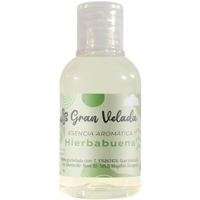 GRAN VELADA Esencia Aromática de Hierbabuena Concentrada Fragancia Fresca y Versátil Ideal para Perfumes, Cosméticos Caseros y Ambientadores 50 ml GRAN VELADA Esencia Aromática de Hierbabuena Concentrada Fragancia Fresca y Versátil Ideal para Perfumes, Cosméticos Caseros y Ambientadores 50 ml