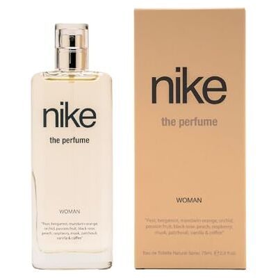 Nike The Perfume Woman 75 ml, Colonia Mujer, Perfume Formato Spray, Eau de Toilette Natural y Femenina, Aroma Oriental Vainilla, Fragancia Fresca, Viva y de Larga Duración Nike The Perfume Woman 75 ml, Colonia Mujer, Perfume Formato Spray, Eau de Toilette Natural y Femenina, Aroma Oriental Vainilla, Fragancia Fresca, Viva y de Larga Duración