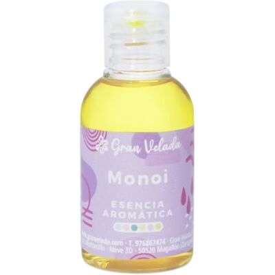 GRAN VELADA Esencia Aromática de Monoi Fragancia Floral Intensa para Cosméticos y Perfumes Caseros Ideal para Jabones, Geles y Velas 50 ml GRAN VELADA Esencia Aromática de Monoi Fragancia Floral Intensa para Cosméticos y Perfumes Caseros Ideal para Jabones, Geles y Velas 50 ml