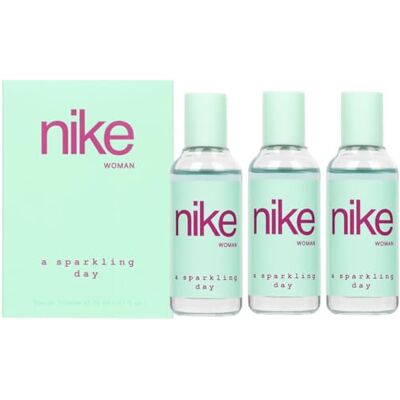 Nike A Sparkling Day Pack de 3 x 30 ml, Colonia Mujer, Formato Viaje en Spray, Perfume Mujer, Eau de Toilette Natural y Femenina, Aroma Floral Oriental, Fragancia Dulce Nike A Sparkling Day Pack de 3 x 30 ml, Colonia Mujer, Formato Viaje en Spray, Perfume Mujer, Eau de Toilette Natural y Femenina, Aroma Floral Oriental, Fragancia Dulce