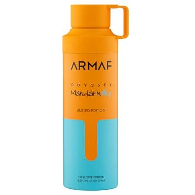 ARMAF Odyssey Mandarin Sky Perfume Corporal para Hombre, 200 ml, 2 Unidades Edición Limitada, Fragancia Fresca y Cítrica ARMAF Odyssey Mandarin Sky Perfume Corporal para Hombre, 200 ml, 2 Unidades Edición Limitada, Fragancia Fresca y Cítrica