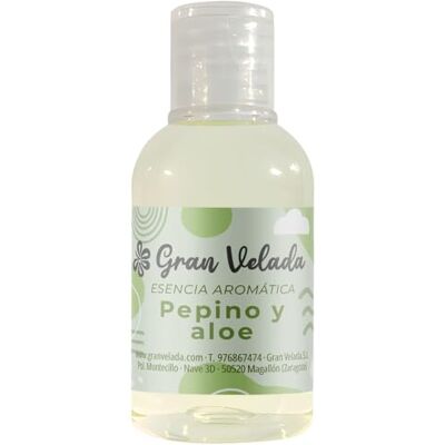 GRAN VELADA Esencia Aromática de Pepino y Aloe Frescor acuático con toques cítricos y herbales. Ideal para perfumes, jabones, velas y más. Producto Concentrado. 50 ml GRAN VELADA Esencia Aromática de Pepino y Aloe Frescor acuático con toques cítricos y herbales. Ideal para perfumes, jabones, velas y más. Producto Concentrado. 50 ml