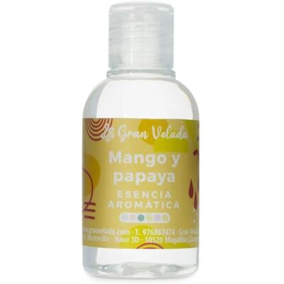 GRAN VELADA Esencia Aromática Mango y Papaya: Fragancia Intensa y Refrescante para Perfumes, Cosméticos y Velas Fórmula Concentrada, Uso Profesional Disponible 50 ml GRAN VELADA Esencia Aromática Mango y Papaya: Fragancia Intensa y Refrescante para Perfumes, Cosméticos y Velas Fórmula Concentrada, Uso Profesional Disponible 50 ml