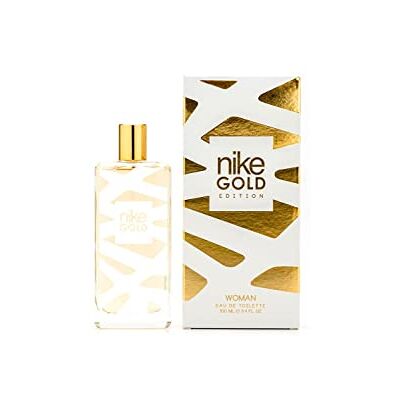 Nike Gold Edition 100 ml, Colonia Mujer, Perfume Formato Spray, Eau de Toilette Natural y Femenino, Aroma Oriental Vainilla, Elegante y de Larga Duración Nike Gold Edition 100 ml, Colonia Mujer, Perfume Formato Spray, Eau de Toilette Natural y Femenino, Aroma Oriental Vainilla, Elegante y de Larga Duración