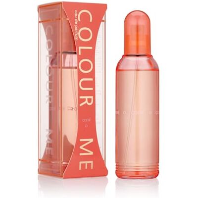COLOUR ME Coral EDP para Mujer Vainilla y Cedro, Vibrante 100ml Eau de Parfum Mujer, Aroma Floral y Cálido, Grosella Negra, Mandarina, Larga Duración, Regalo para Mujer COLOUR ME Coral EDP para Mujer Vainilla y Cedro, Vibrante 100ml Eau de Parfum Mujer, Aroma Floral y Cálido, Grosella Negra, Mandarina, Larga Duración, Regalo para Mujer