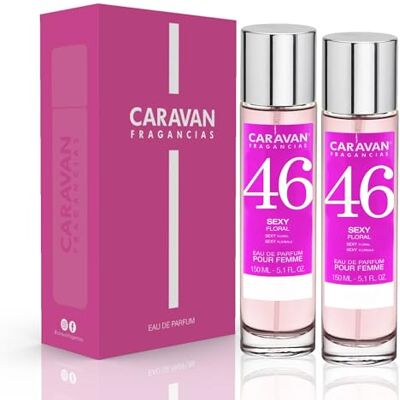 CARAVAN FRAGANCIAS CAJA DE REGALO con 2 Perfumes Nº46 de 150 ml, para mujer CARAVAN FRAGANCIAS CAJA DE REGALO con 2 Perfumes Nº46 de 150 ml, para mujer