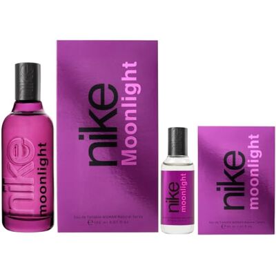 Nike Moonlight Woman Promoción 150 ml + 30 ml, Colonia Mujer, Perfume Formato Líquido, Eau de Toilette Natural y Femenina, Aroma Oriental Vainilla, Fragancia Fresca y de Larga Duración Nike Moonlight Woman Promoción 150 ml + 30 ml, Colonia Mujer, Perfume Formato Líquido, Eau de Toilette Natural y Femenina, Aroma Oriental Vainilla, Fragancia Fresca y de Larga Duración
