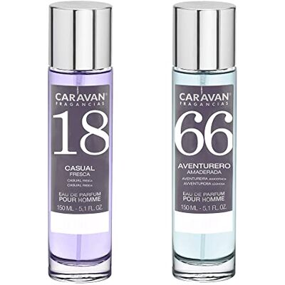 CARAVAN FRAGANCIAS Set de 2 Perfumes Caravan Hombre Nº66 y Nº 18 CARAVAN FRAGANCIAS Set de 2 Perfumes Caravan Hombre Nº66 y Nº 18