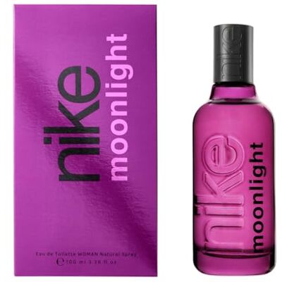 Nike Moonlight Woman 100 ml, Colonia Mujer, Perfume Formato Líquido, Eau de Toilette Natural y Femenina, Aroma Oriental Vainilla, Fragancia Fresca y de Larga Duración Nike Moonlight Woman 100 ml, Colonia Mujer, Perfume Formato Líquido, Eau de Toilette Natural y Femenina, Aroma Oriental Vainilla, Fragancia Fresca y de Larga Duración