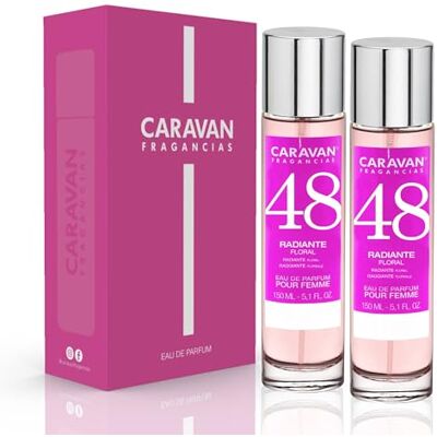 CARAVAN FRAGANCIAS CAJA DE REGALO con 2 Perfumes Nº48 de 150 ml, para mujer CARAVAN FRAGANCIAS CAJA DE REGALO con 2 Perfumes Nº48 de 150 ml, para mujer