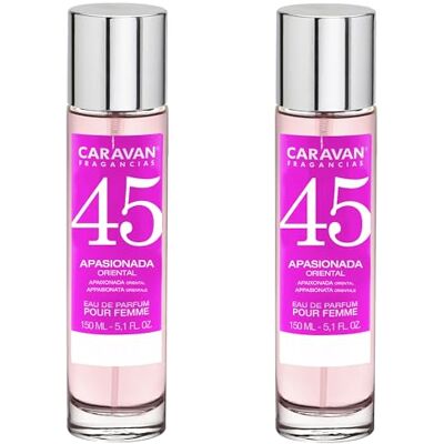 CARAVAN FRAGANCIAS Set de 2 Caravan perfume de mujer nº45 150 ml CARAVAN FRAGANCIAS Set de 2 Caravan perfume de mujer nº45 150 ml