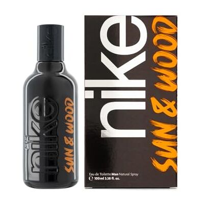 Nike Sun & Wood 100 ml, Colonia Hombre, Perfume Formato Spray, Eau de Toilette Natural y Masculina, Aroma Amaderado Frutal Ambarado, Fragancia Fresca y de Larga Duración Nike Sun & Wood 100 ml, Colonia Hombre, Perfume Formato Spray, Eau de Toilette Natural y Masculina, Aroma Amaderado Frutal Ambarado, Fragancia Fresca y de Larga Duración