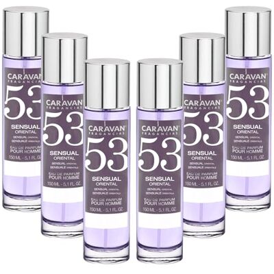 CARAVAN FRAGANCIAS Set de 6x 150ml Caravan perfume de hombre Nº53 CARAVAN FRAGANCIAS Set de 6x 150ml Caravan perfume de hombre Nº53