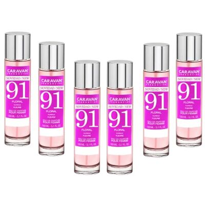 CARAVAN FRAGANCIAS Perfume de Mujer Nº 91, 150 ml, set de 6 CARAVAN FRAGANCIAS Perfume de Mujer Nº 91, 150 ml, set de 6