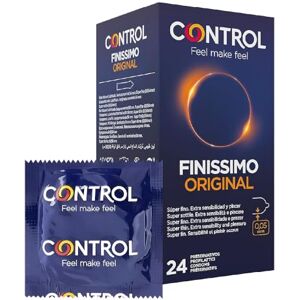 CONTROL Preservativos Finissimo Original. Caja de 24 Condones Súper Finos, Extra Sensibilidad, Lubricados, Sexo Seguro. Disfruta de unos Preservativos con Ajuste Perfecto para una Relación Segura. CONTROL Preservativos Finissimo Original. Caja de 24 Condones Súper Finos, Extra Sensibilidad, Lubricados, Sexo Seguro. Disfruta de unos Preservativos con Ajuste Perfecto para una Relación Segura.