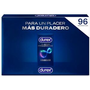 Durex Pack Preservativos Placer Prolongado, con Lubricante Performa de Silicona, Forma Easy-On, 96 condones Durex Pack Preservativos Placer Prolongado, con Lubricante Performa de Silicona, Forma Easy-On, 96 condones