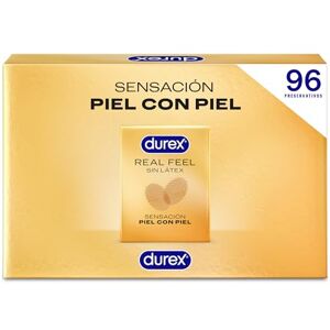 Durex Preservativos Real Feel, sin látex, Pack 96 condones Durex Preservativos Real Feel, sin látex, Pack 96 condones