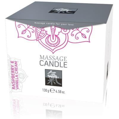 HOT SHIATSU Vela De Masaje Crema De Frambuesa Y Vainilla 263 g HOT SHIATSU Vela De Masaje Crema De Frambuesa Y Vainilla 263 g