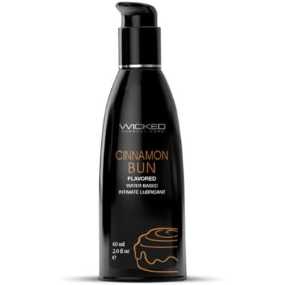 Wicked Sensual Care Aqua Cinnamon Bun Flavored Lubricante Transparent 60 ml Wicked Sensual Care Aqua Cinnamon Bun Flavored Lubricante Transparent 60 ml
