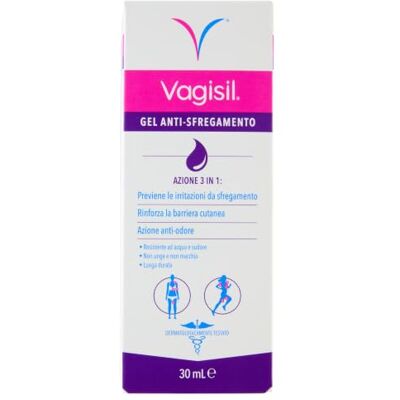VAGISIL Gel Antirrozaduras, protege contra las irritaciones por fricción y el enrojecimiento, con acción antiolor, resistente al agua y al sudor, de larga duración, 30ml VAGISIL Gel Antirrozaduras, protege contra las irritaciones por fricción y el enrojecimiento, con acción antiolor, resistente al agua y al sudor, de larga duración, 30ml