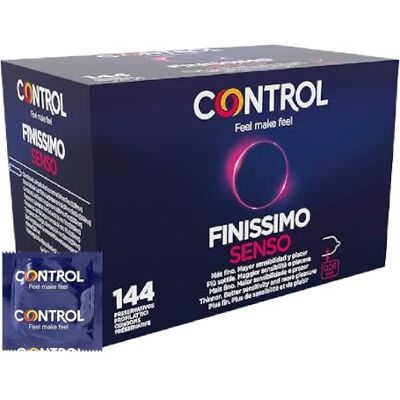 Control O Finissimo Senso Condones - Látex Natural, Muy Finos, 144 pcs Control O Finissimo Senso Condones - Látex Natural, Muy Finos, 144 pcs