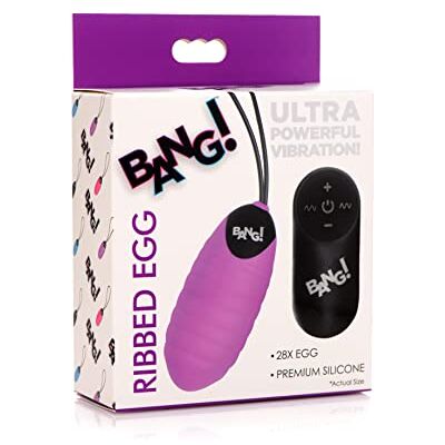 You2Toys 28X Ribbed Silicone Egg Purple You2Toys 28X Ribbed Silicone Egg Purple