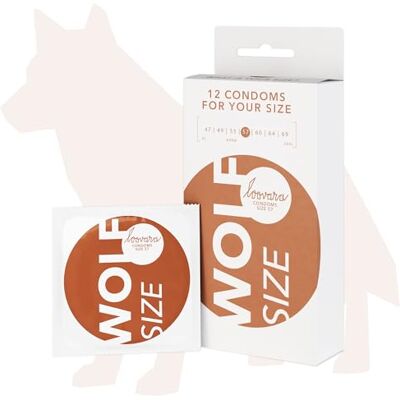 Loovara Preservativos suaves al tacto, 12 unidades, tamaño L, 57 mm, vegano, goma justa, colores naturales transparentes con depósito Loovara Preservativos suaves al tacto, 12 unidades, tamaño L, 57 mm, vegano, goma justa, colores naturales transparentes con depósito