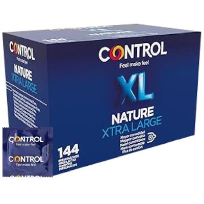 CONTROL Nature XL Preservativos Caja de condones, 144 unidades (pack extra grande), Gama placer natural, lubricados, óptima adaptabilidad CONTROL Nature XL Preservativos Caja de condones, 144 unidades (pack extra grande), Gama placer natural, lubricados, óptima adaptabilidad