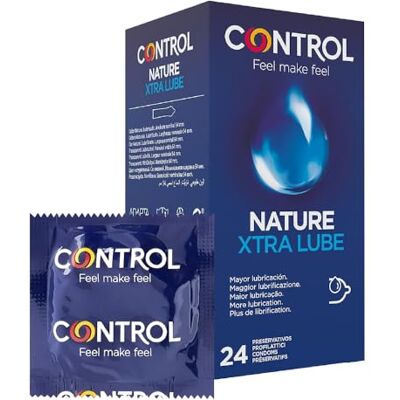 CONTROL Preservativos Nature Xtra Lube. Caja Pack Ahorro 24 Condones, Mayor Lubricación, Gama Placer Natural, Sexo Seguro. Ajuste Perfecto para una Relación Segura. CONTROL Preservativos Nature Xtra Lube. Caja Pack Ahorro 24 Condones, Mayor Lubricación, Gama Placer Natural, Sexo Seguro. Ajuste Perfecto para una Relación Segura.