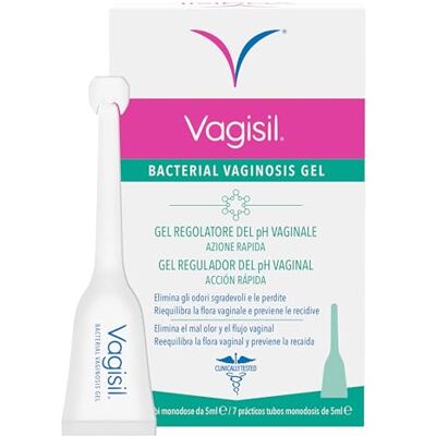 VAGISIL Vaginosis Bacteriana Gel, Tratamiento de Síntomas, 7 Monodosis VAGISIL Vaginosis Bacteriana Gel, Tratamiento de Síntomas, 7 Monodosis