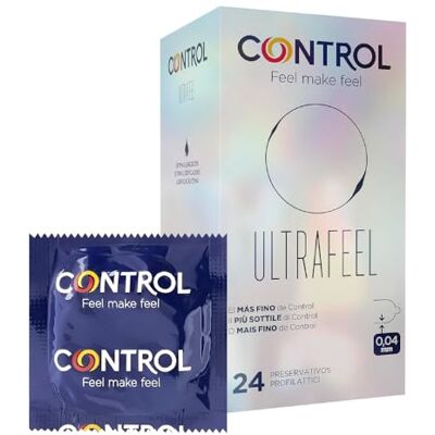 CONTROL Preservativos, Natural, Sin fragancia, 24 Unidad (Paquete de 1) CONTROL Preservativos, Natural, Sin fragancia, 24 Unidad (Paquete de 1)
