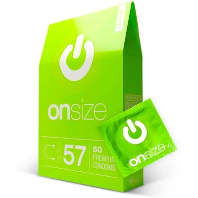 ON) Condones ONsize 57 mm de ancho 50 unidades delgados 0,07 mm de grosor Premium ultrafinos Veganos para hombres ON) Condones ONsize 57 mm de ancho 50 unidades delgados 0,07 mm de grosor Premium ultrafinos Veganos para hombres