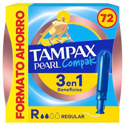 Tampax Pearl Compak Regular - Tampón Tampax Pearl Compak Regular - Tampón