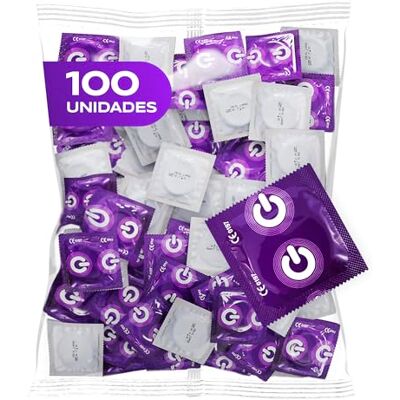 ON) Condones XX-Large 57 mm de ancho Paquete de 100 unidades Condones premium extra grandes con lubricante de silicona Delgadez de 0,07 mm para hombres ON) Condones XX-Large 57 mm de ancho Paquete de 100 unidades Condones premium extra grandes con lubricante de silicona Delgadez de 0,07 mm para hombres