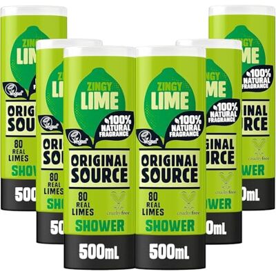 Gel de Ducha de Lima Original Source - Fragancia Natural - Pack de 6 x 500 ml Gel de Ducha de Lima Original Source - Fragancia Natural - Pack de 6 x 500 ml