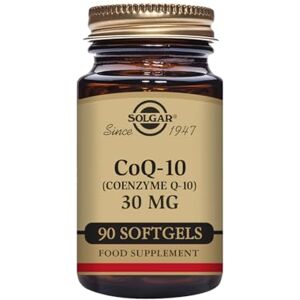 Solgar ® CoQ-10 (Coenzima Q10) 30 mg para la producción de energía celular 90 Cápsulas Vegetales Solgar ® CoQ-10 (Coenzima Q10) 30 mg para la producción de energía celular 90 Cápsulas Vegetales