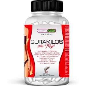Healthy FUSION Quita Kilos Mujer Adelgazar rápido y efectivo mujer Quemagrasas, Adelgazante potente Garcinia Cambogia, Glucomanano, L-Carnitina Supresor del Apetito, Termogénico 60 cápsulas Healthy FUSION Quita Kilos Mujer Adelgazar rápido y efectivo mujer Quemagrasas, Adelgazante potente Garcinia Cambogia, Glucomanano, L-Carnitina Supresor del Apetito, Termogénico 60 cápsulas