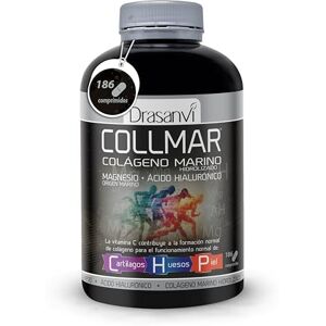 Drasanvi COLAGENO HIDROLIZADO con Ácido Hialurónico, Magnesio y Vitamina C Natural Huesos y Articulaciones Colágeno Marino 3.900 mg/día   186 comp = 31 días   Sabor Vainilla Drasanvi COLAGENO HIDROLIZADO con Ácido Hialurónico, Magnesio y Vitamina C Natural Huesos y Articulaciones Colágeno Marino 3.900 mg/día   186 comp = 31 días   Sabor Vainilla